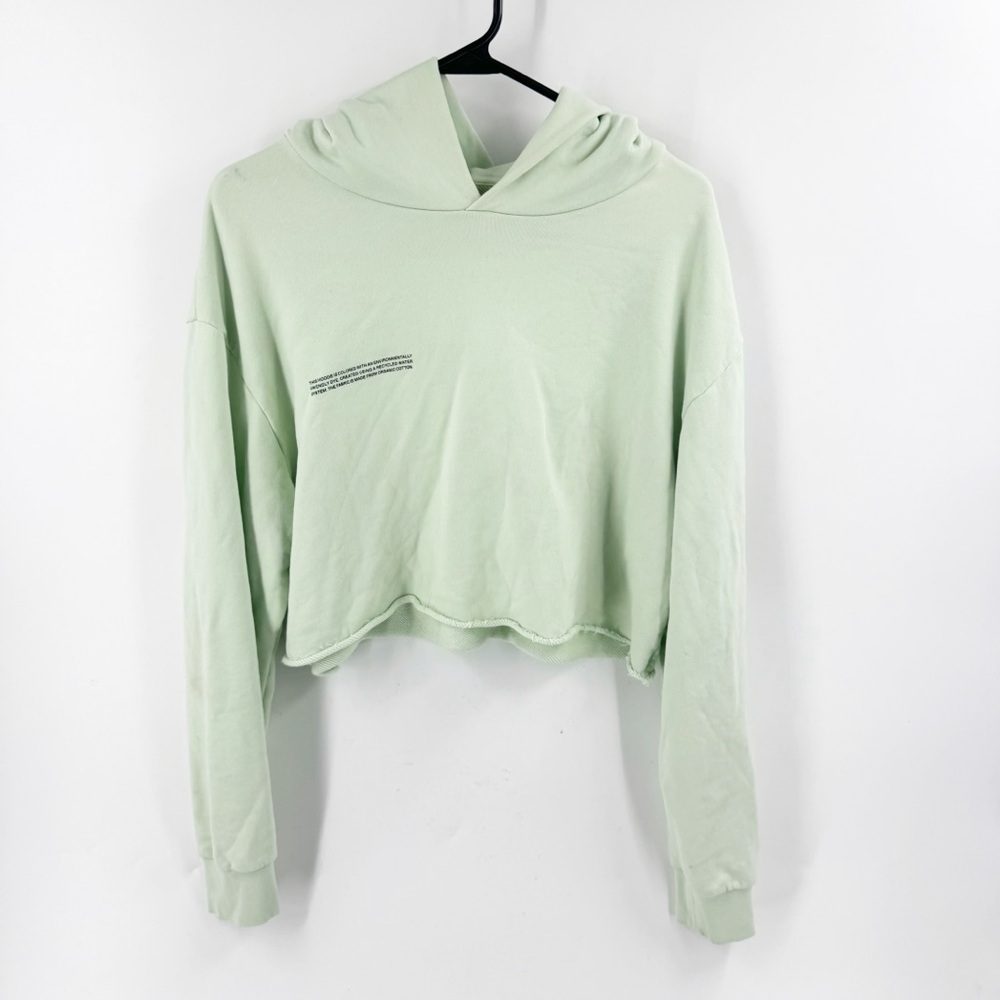 ✅ Pangaia Mint Green Cropped Hoodie Size‎ Medium